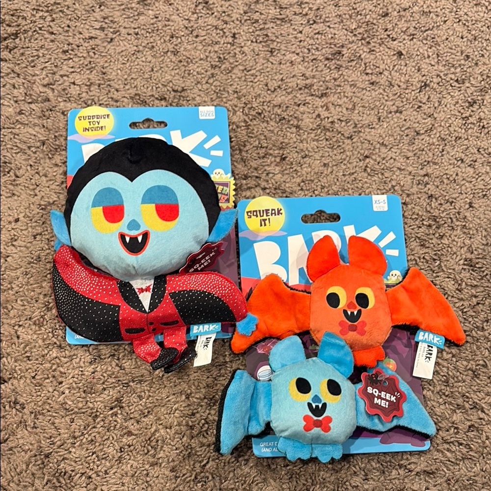 Bark Blue and Orange Stuffed Animals Collection